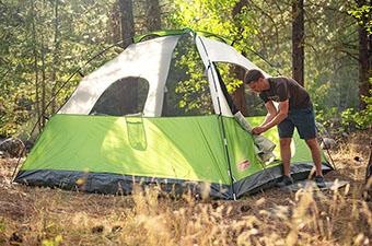 Coleman Sundome 6 tent (at campsite)